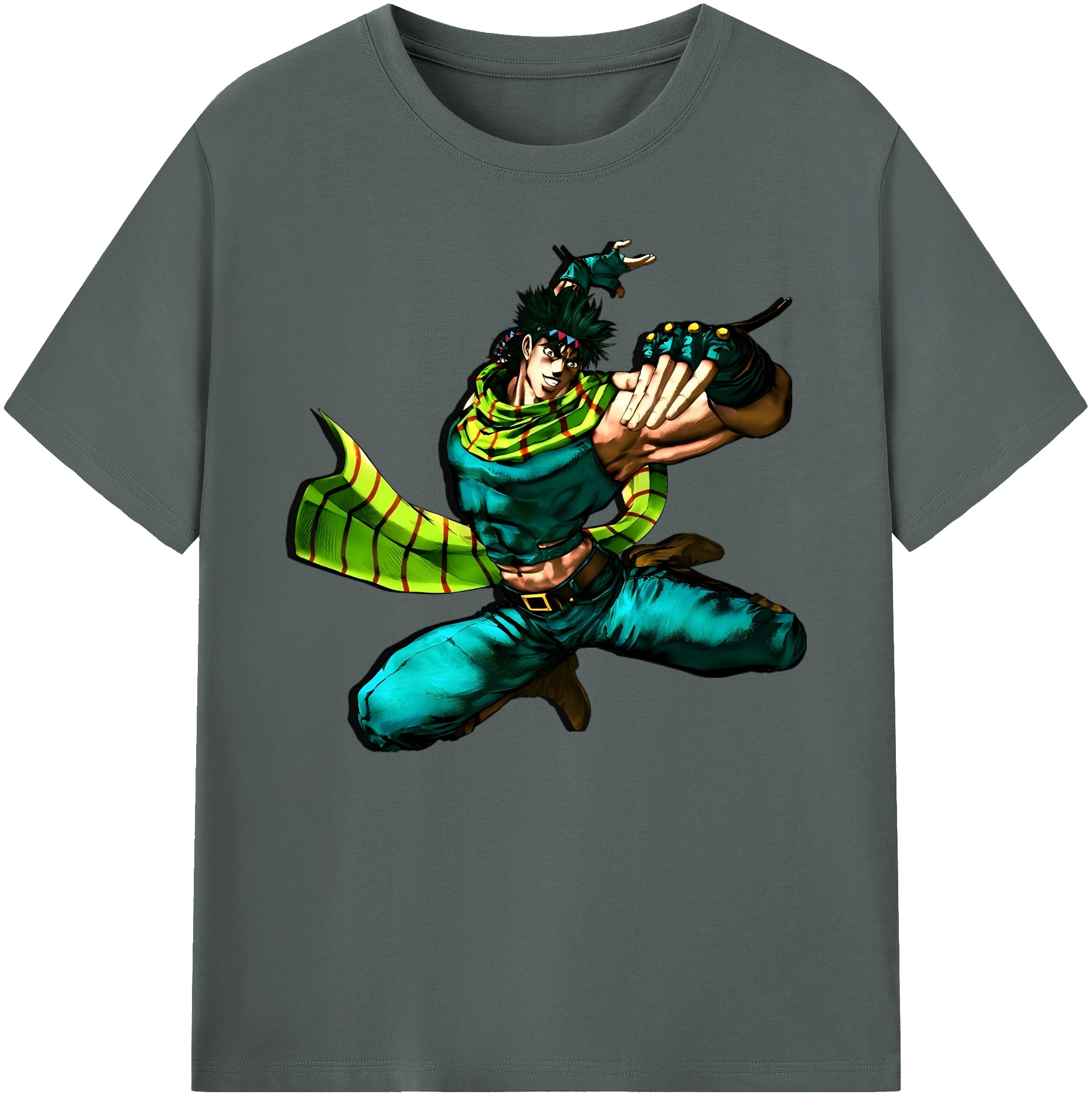 （画像用） ジョジョの奇妙な冒険 ジョセフ?ジョースター JoJo's Bizarre Adventure Joseph Joestar 綿100％ メンズ半袖Tシャツ｜肌触りやわらか＆通気性